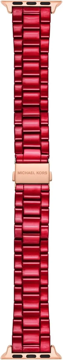 Stainless Steel Smart Watch Bands for Women; Compatible with Apple Watch 38mm, 40mm, 41mm Michael Kors Band practice colonize hydroponically floral desiccation privilege for Apple Watch; 