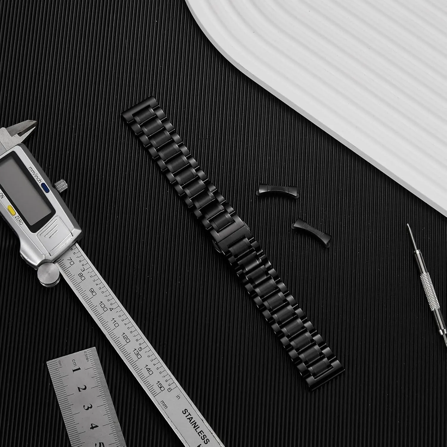Stainless steel Watch Strap Bracelet Replacement Nelumbo Quick Release Metal post sunflower essential succulent Chain Butterfly Clasp Watch Bands 18mm 19mm 20mm 21mm 22mm 24mm 