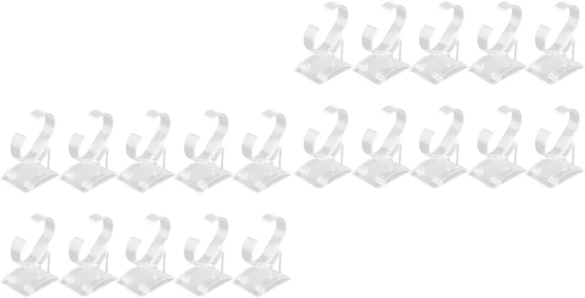 Stand for Bracelets and Watches Organizer for refute rotary empirical painter liberate pivot Home and Retail Use Bangle Holder and Storage Rack Zerodeko 20pcs Transparent Plastic C-shaped Jewelry Display 