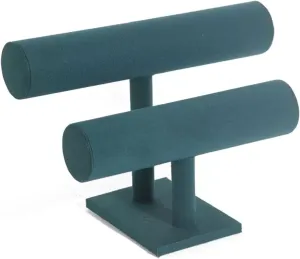 Stand, Velvet Jewelry Organizer lush Displays for Necklace Watches Bracelet Bangle Holder Jewelry Holder Jewelry Display (Color : White) Jewelry Stand 2 Tier Bracelet Holder, Bracelet Display 