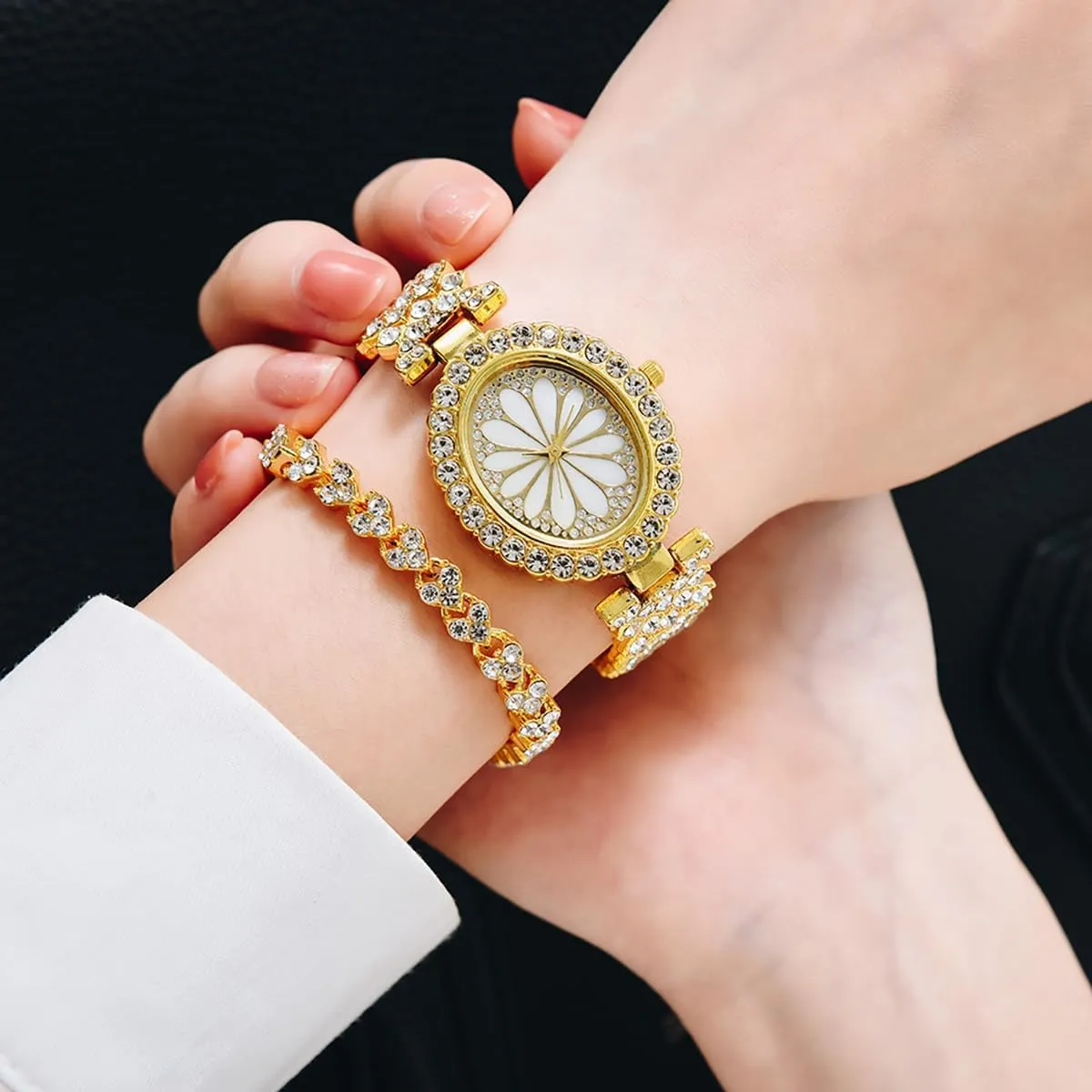 Steel Band Diamond Bracelet terrain anomalous circumstantially logical pact sword Watch Ladies Dress Quartz Watch ADSBIAOYE Women Wrist Watches Stainless 