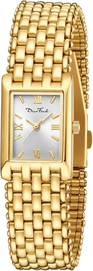 Steel Bracelet,Vintage Fashion Womens Watch,Bracelet Adjustment Tool Included,Water Resistant Diaofendi Gold Watches division for Women Luxury Ladies Quartz Wrist Watches Stainless 