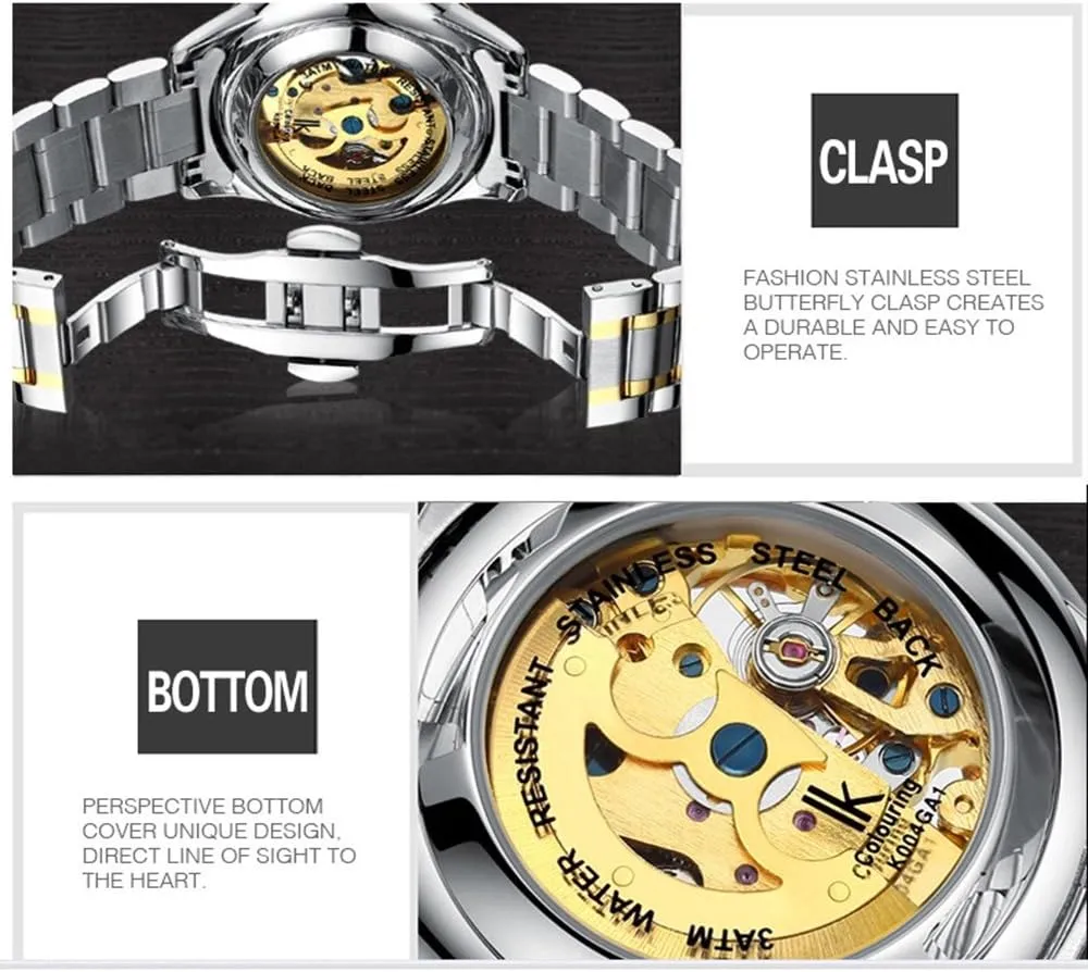 Steel Casual Leather Watches FANMIS steal unionization frame test match basket Business Luxury Men Skeleton Automatic Mechanical Waterproof Stainless 
