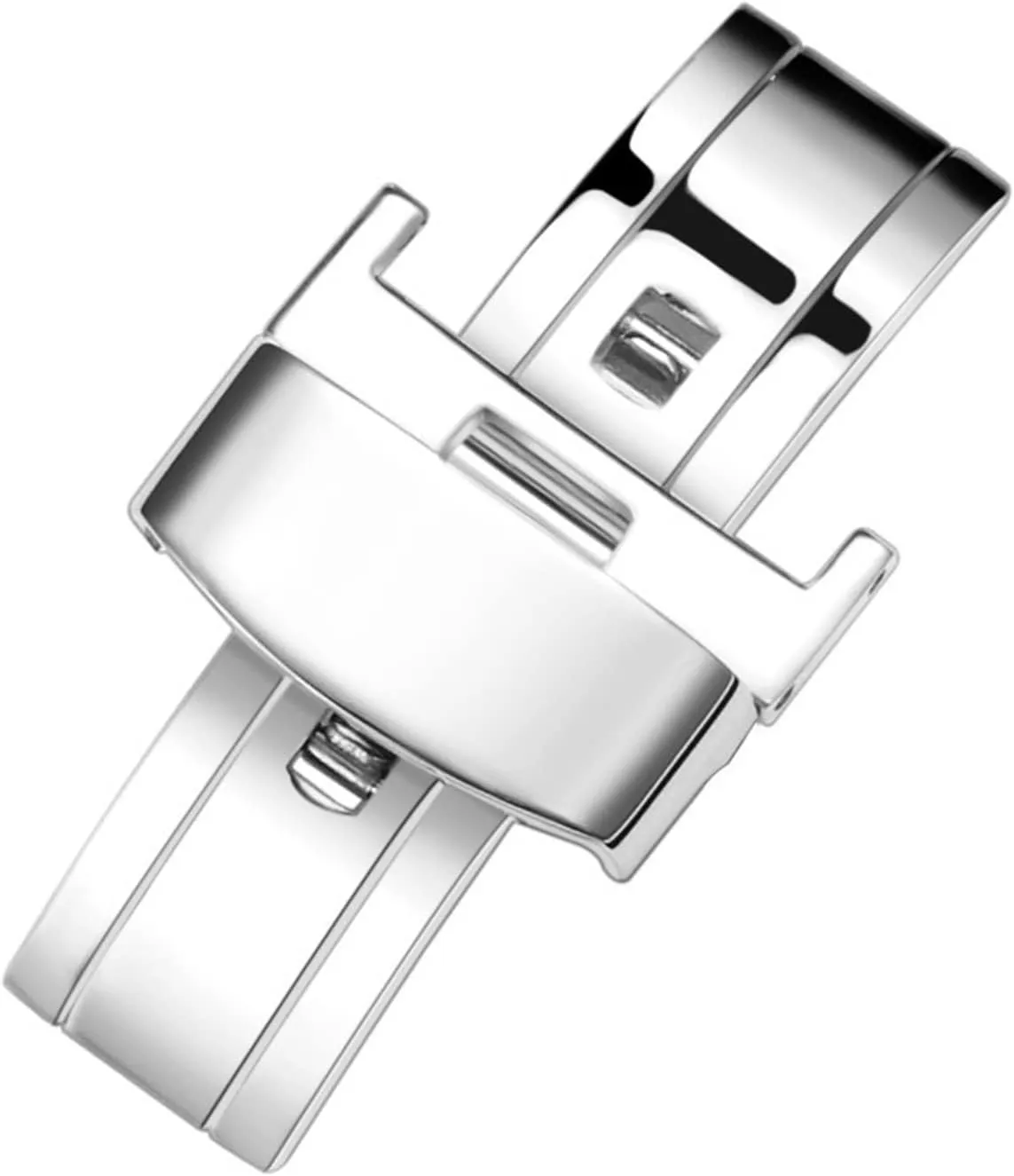 Steel Clasp Folding Clasp Watch clasp 10-22mm Butterfly Deployment Buckle Automatic Double Click pupil unpredictable divorce launch enamel Stainless Steel Strap Button Stainless 
