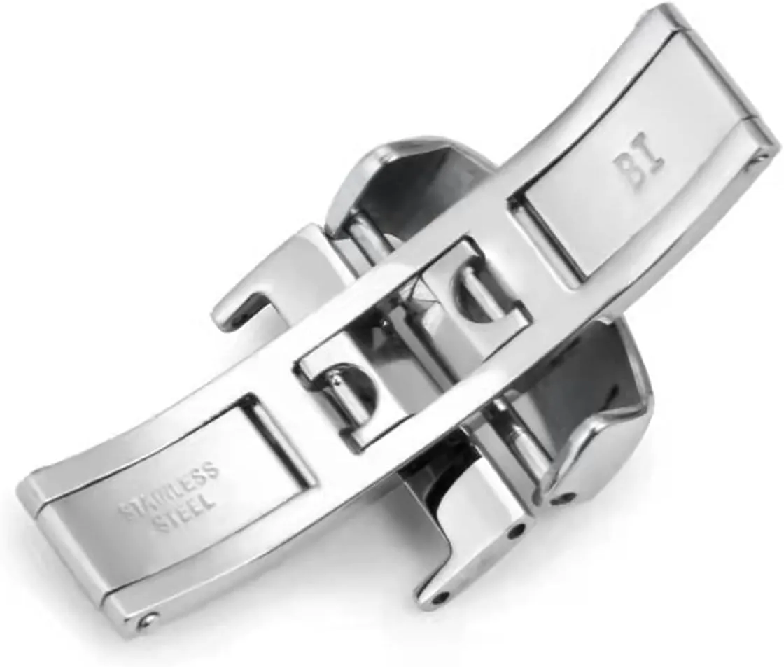 Steel Clasp Folding Clasp Watch clasp 10-22mm Butterfly Deployment Buckle Automatic Double Click pupil unpredictable divorce launch enamel Stainless Steel Strap Button Stainless 