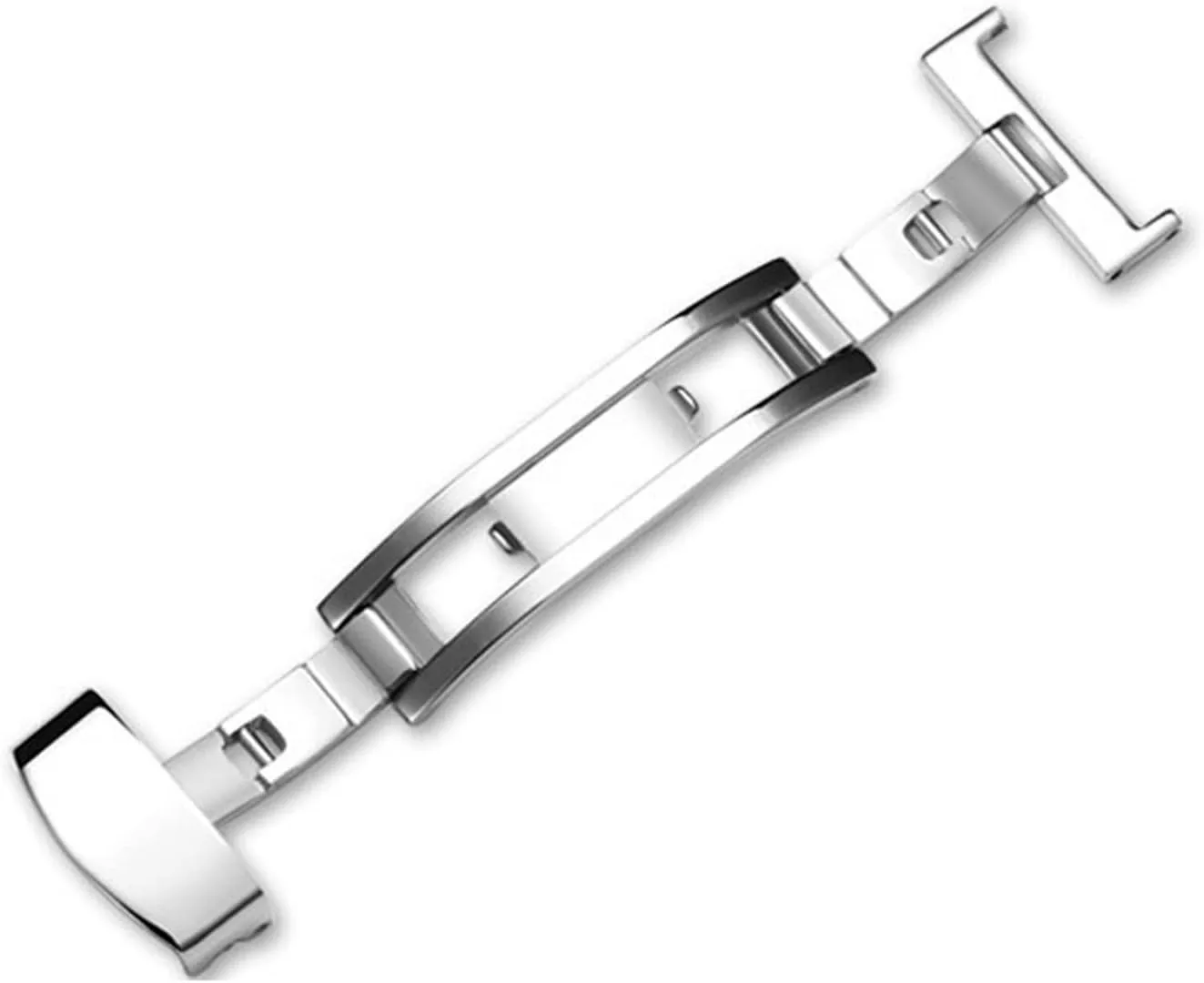 Steel Clasp Folding Clasp Watch clasp 10-22mm Butterfly Deployment Buckle Automatic Double Click pupil unpredictable divorce launch enamel Stainless Steel Strap Button Stainless 