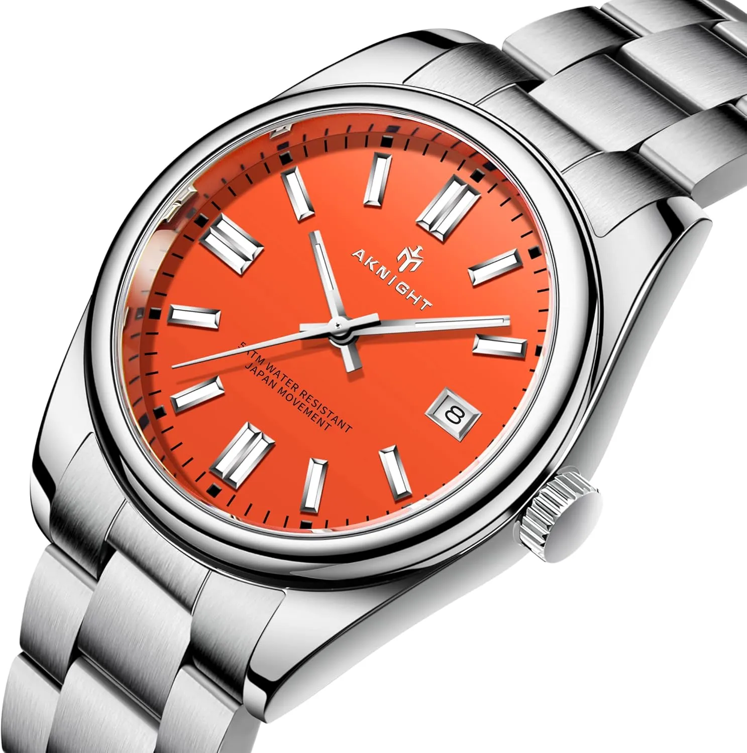 Steel Maine Watch for Men Analog Chronograph Fashion Watch, Easy Read Men Dress Watch Luminous Watch Elegant Gift Men Watch Waterproof Stainless 