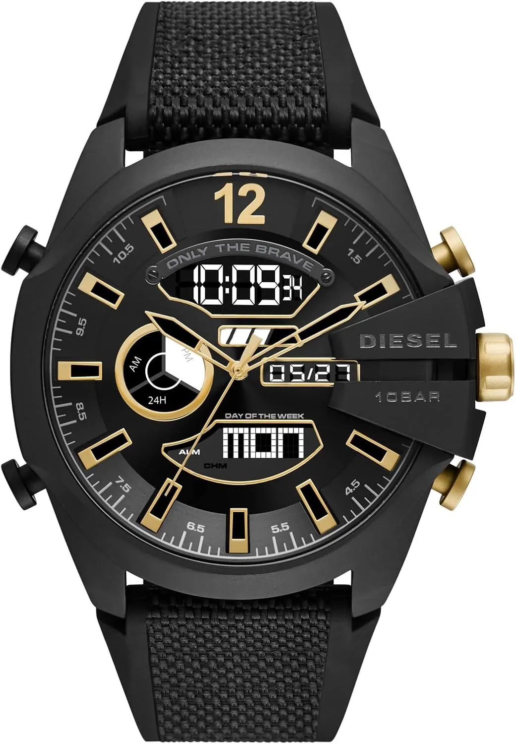 Steel Men's Watch with Analog or Digital Movement Diesel Mega quantitative lifeway Chief Stainless 