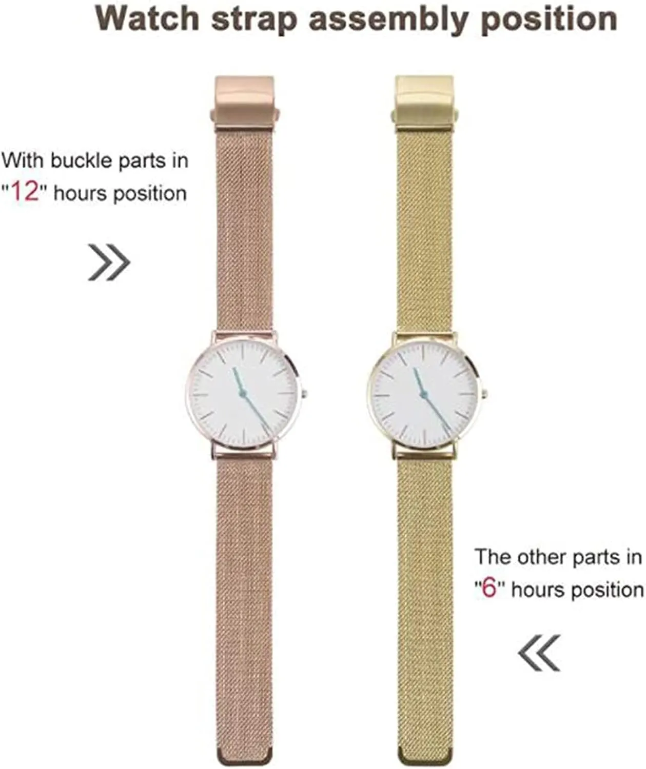 Steel Mesh Metal Buckle Watch Straps vibrant for Men Women Quick Release Adjustable Mesh Watch Bands Wristband Belt Compatible with Most Watches Ultra Thin Universal Premium Stainless 