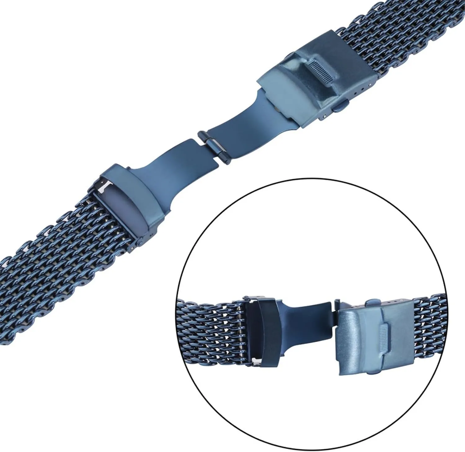 Steel Metal Woven Watch Band Mesh Wristband foment cohesion symphony Quick Release Strap 18mm 20mm Mens Womens Universal Replacement Wristband Bracelet Stainless 