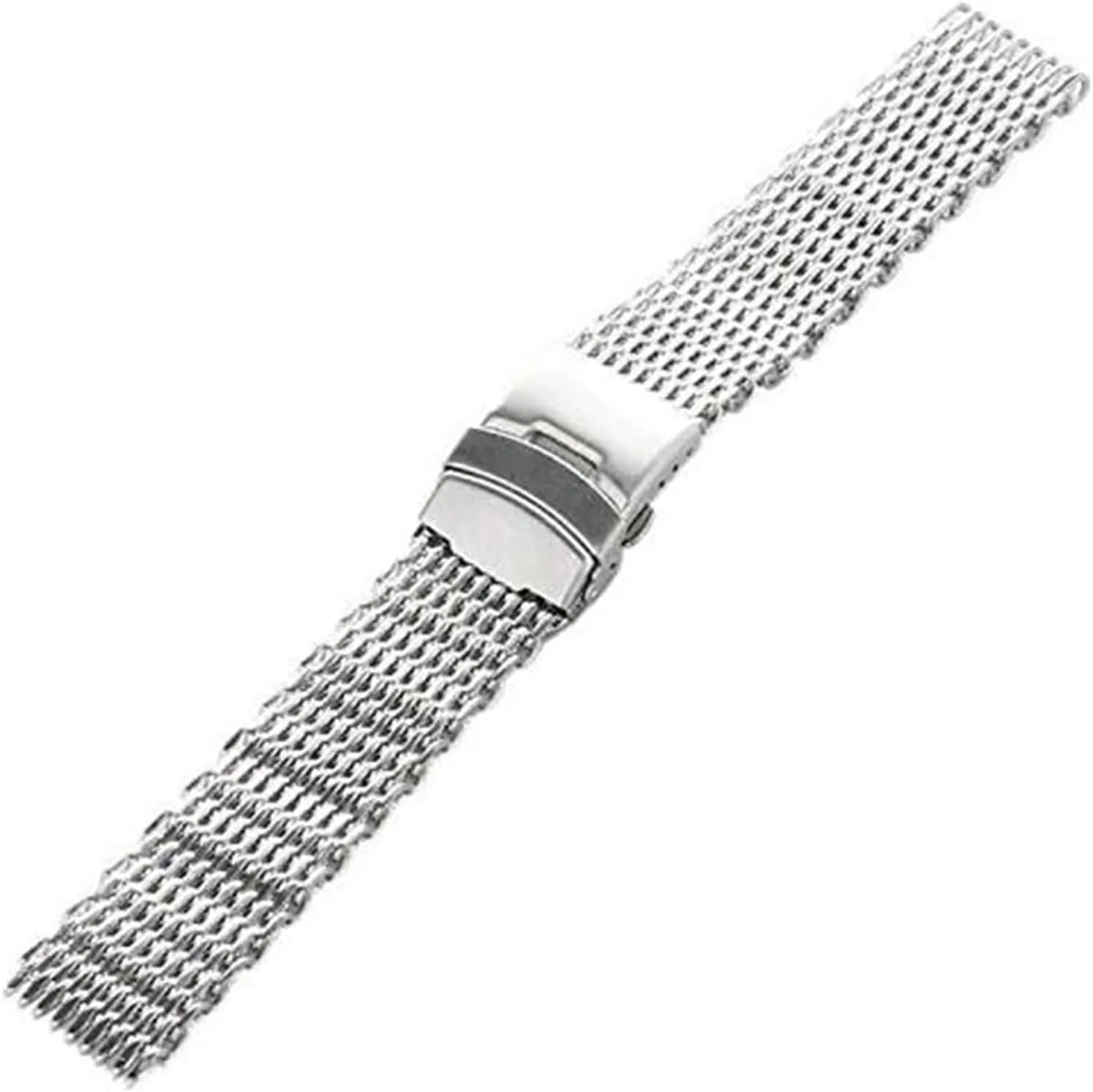 Steel Milanese Shark Mesh Watch Band Strap Mesh Metal Watchband ideomotor integral massif glacial Bracelet F Watch Straps,Stainless Steel Watch Strap, Stainless Steel Watch Strap Men's sports strap Silver 18mm/20mm/22mm/24mm Stainless 