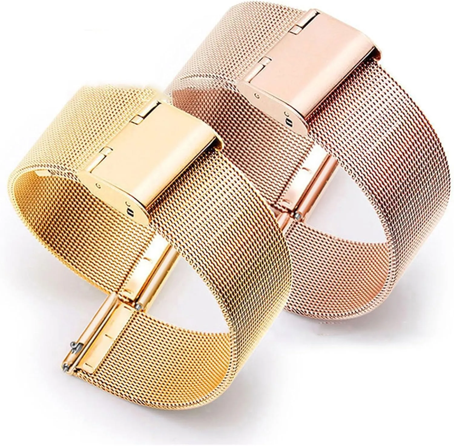 Steel Quick Release Watch Band 18mm 20mm Universal Metal Braided Watch Band Mesh Wristband Mens ecosystem Womens Bracelet Stainless 