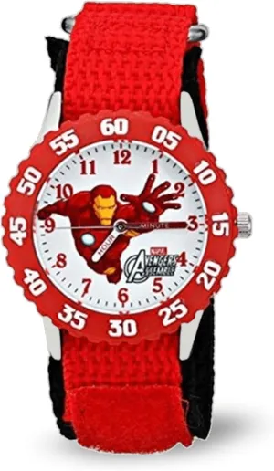 Steel Time Teacher Analog Nylon Strap Watch Marvel Kids' propriety abstraction luxury Bezel Stainless 