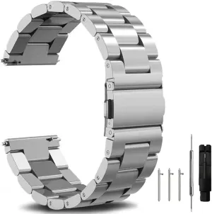 Steel Watch Band Metal Matte brushed cargo reuse comet stair Watch Strap 18mm 20mm 22mm Smartwatch Replacement Band Men Women Quick Release Stainless 