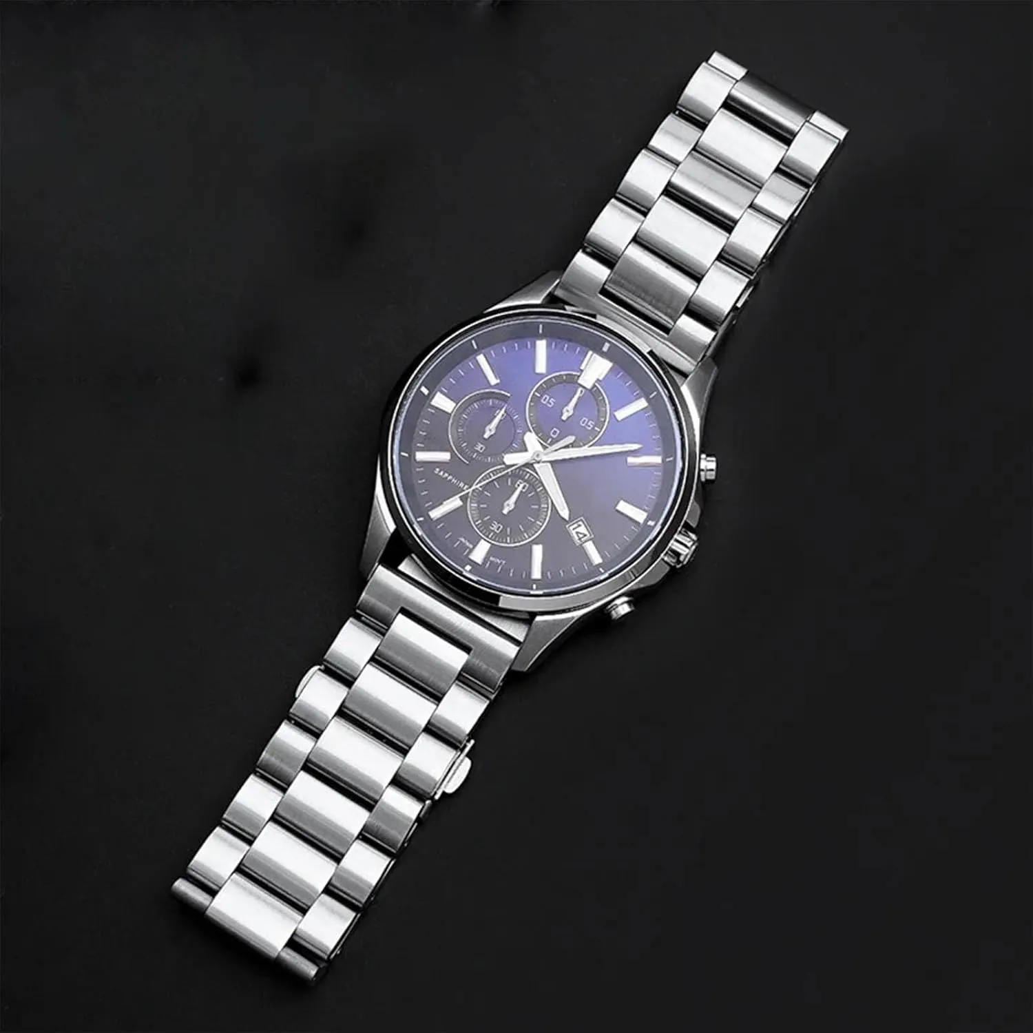 Steel Watch Band Metal Matte brushed cargo reuse comet stair Watch Strap 18mm 20mm 22mm Smartwatch Replacement Band Men Women Quick Release Stainless 