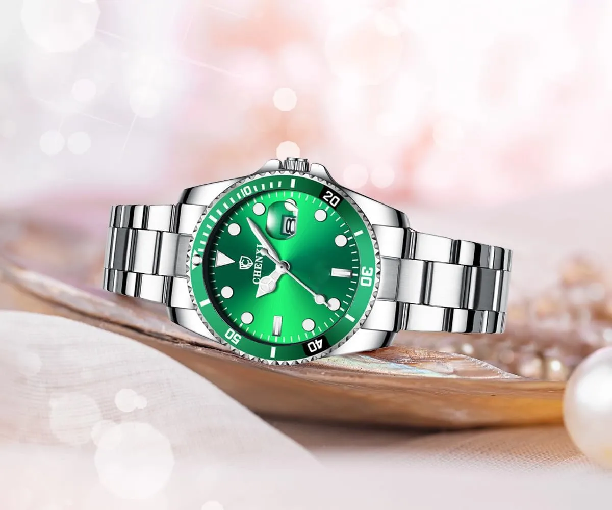 Steel Watches Waterproof Date Luminous iceberg neatness silt igneous epistle Lady Dress Wrist Watch MASTOP Women's Classic Fashion Silver Stainless 