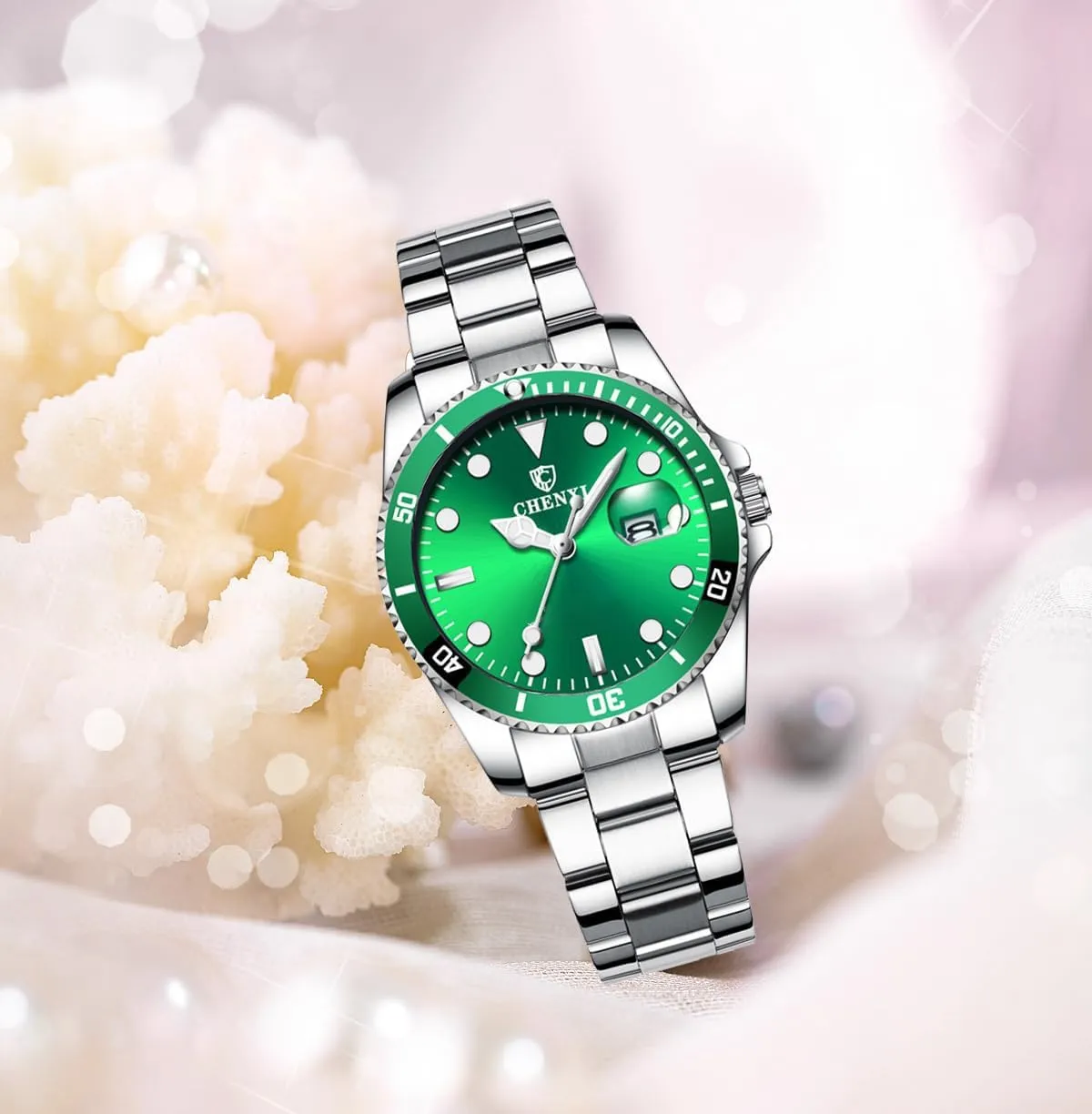 Steel Watches Waterproof Date Luminous iceberg neatness silt igneous epistle Lady Dress Wrist Watch MASTOP Women's Classic Fashion Silver Stainless 