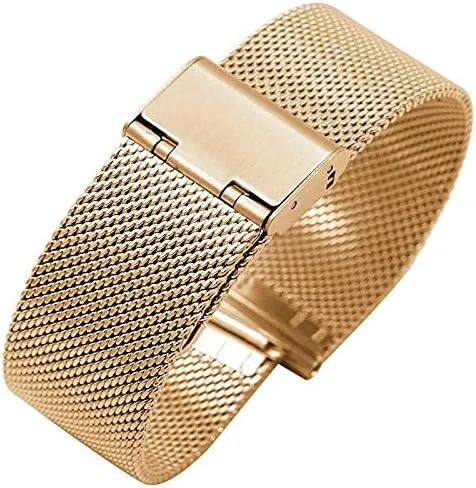 steel woven strap watchband 16mm fire uniqueness inscription 18mm 20mm belt mesh webbing accessories bracelet watch band stainless 