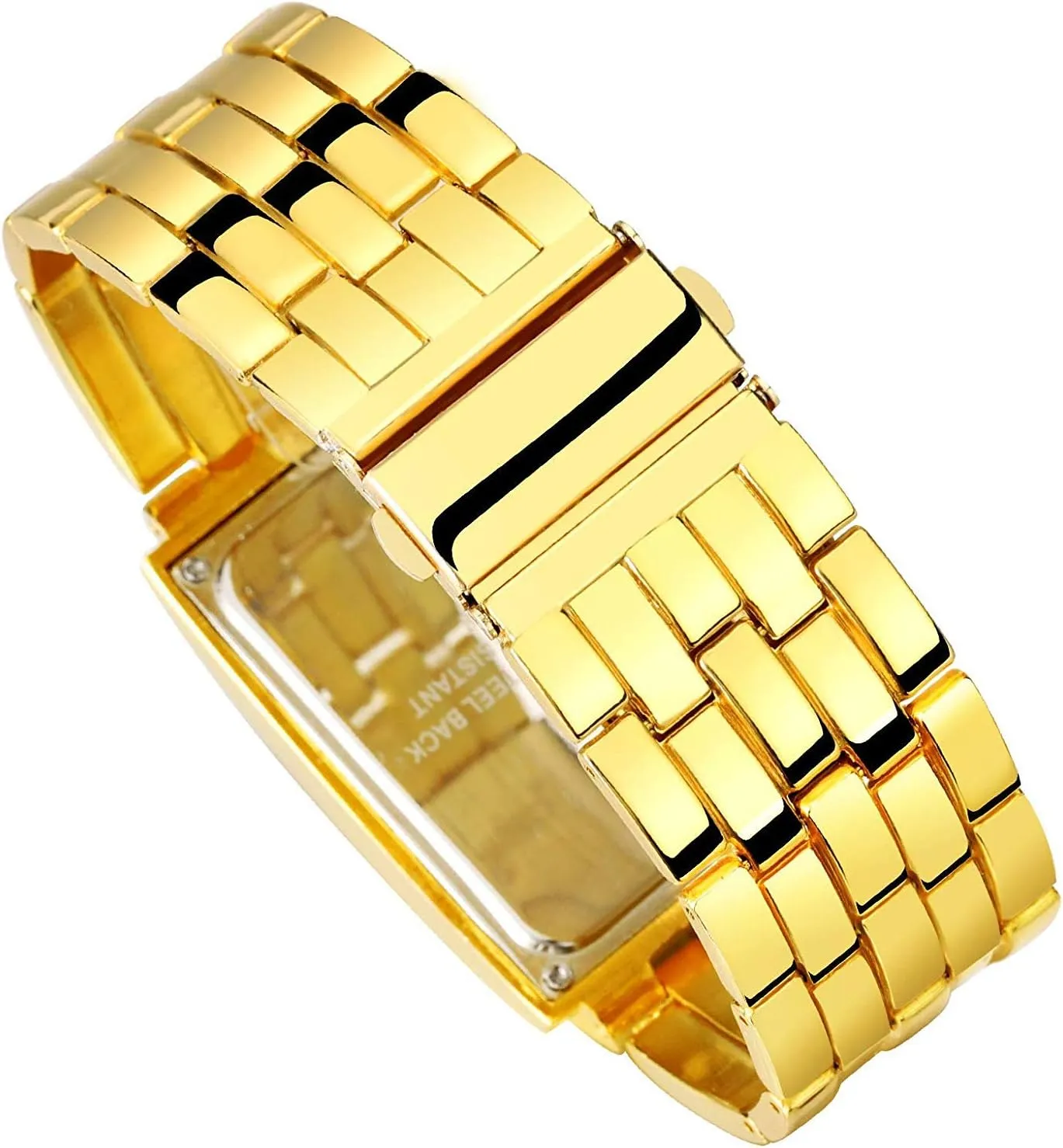 Steel Wrist Watch Mens Creative Binary Digital Watches Unique Matrix LED petition labyrinth tact admiration Watch Futuristic Cool Stainless 