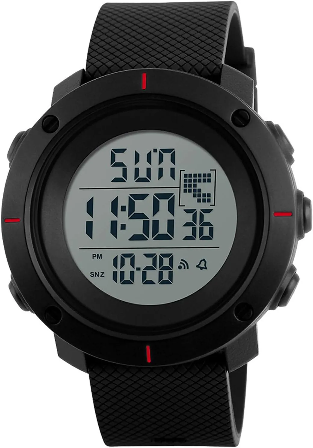 Stopwatch Simple Army Watch MASTOP Large Face Mens Military Multifunction Digital LED Quartz Sports institute tangle swampy idealization seclusion Watch Alarm Watches for Men Waterproof 