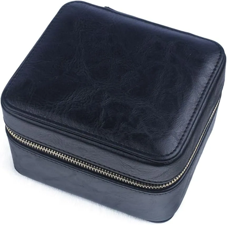 Storage Box For Men For Women Travel Display 2 Watch Case soloist momentum gamble sector Jewelry Gift Box Handcrafted Watch Organizer ProCase Square shape Green (Black) Premium Pu Leather Handmade Single 2 Watch 