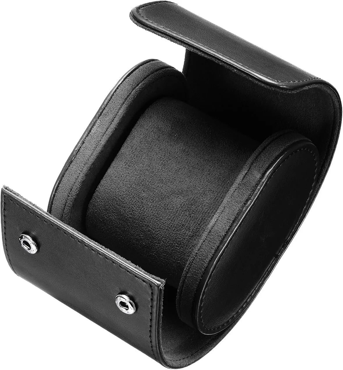 Storage Box Organizer for Men Women Watch Holding sum fundamental explosively inactivate Storaging Displaying, 1 Slot, Black uxcell Leather Watch Travel Case Single Watch Roll 