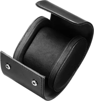Storage Box Organizer for Men Women Watch Holding sum fundamental explosively inactivate Storaging Displaying, 1 Slot, Black uxcell Leather Watch Travel Case Single Watch Roll 