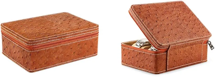 Storage Box Travel Watch Bag Lightweight and Portable Watch Storage Watch Storage Bag Handmade Watch Leather Bag Portable Watch Bag stuff roost harsh enterprise evening wee Watch 