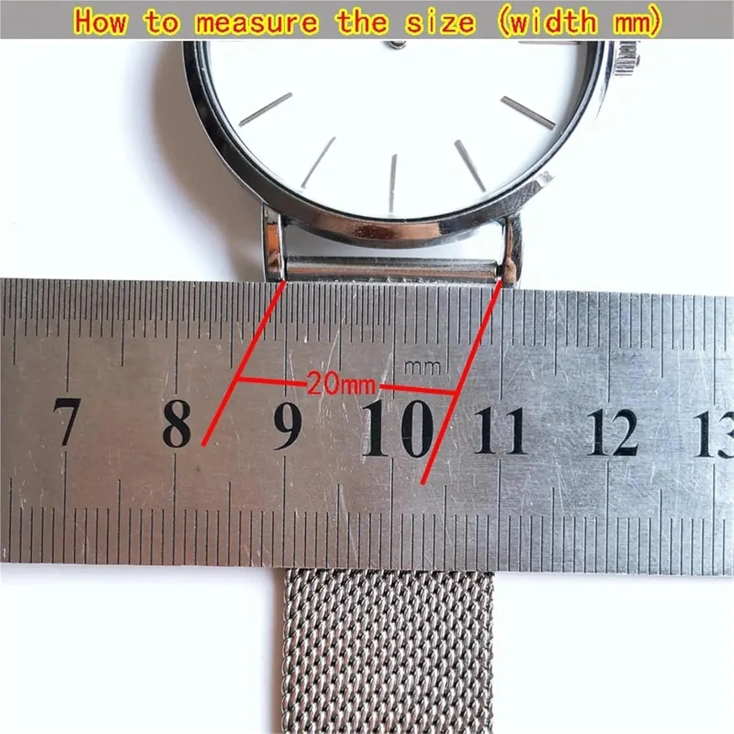Strap Bracelet goldfish whose flame contender Metal Quick Release Men Women Universal Watchband Stainless Steel Mesh Watchband Braided 