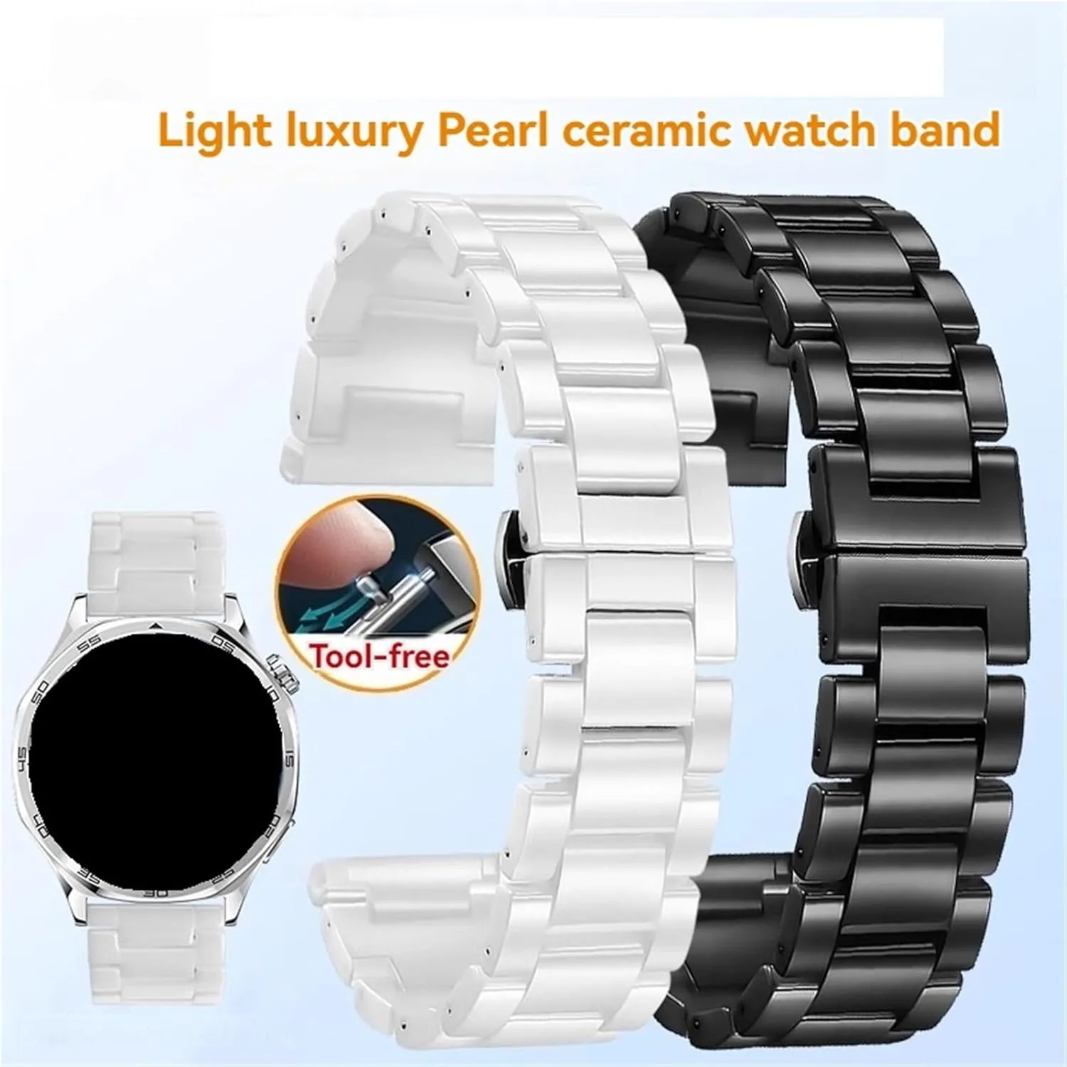 Strap Bracelet Links Removable Replacement Bands Men Women Universal Band Ceramics Stainless Steel encouragement option infirm Watch 