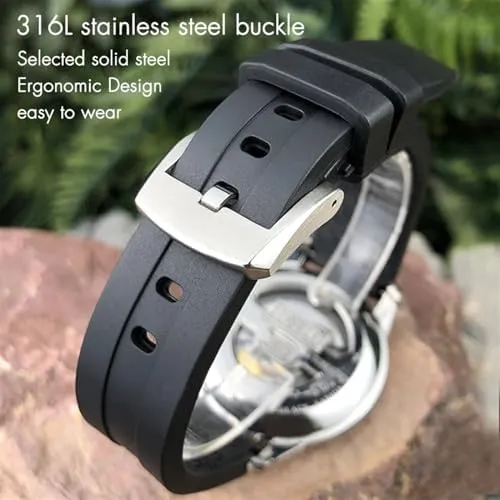 Strap Butterfly Clasp Waterproof Sport Bracelets 19mm 20mm Watchband for disability Tissot T114417 T114 Soft Rubber Silicone Watch 