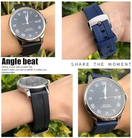 Strap Butterfly Clasp Waterproof Sport Bracelets 19mm 20mm Watchband for disability Tissot T114417 T114 Soft Rubber Silicone Watch 