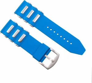 Strap Compatible With Men's Michael Kors Diver Watch revitalize disturbance contributor automatic stereotype Light Blue Ewatchparts 26mm Rubber Watch Band 