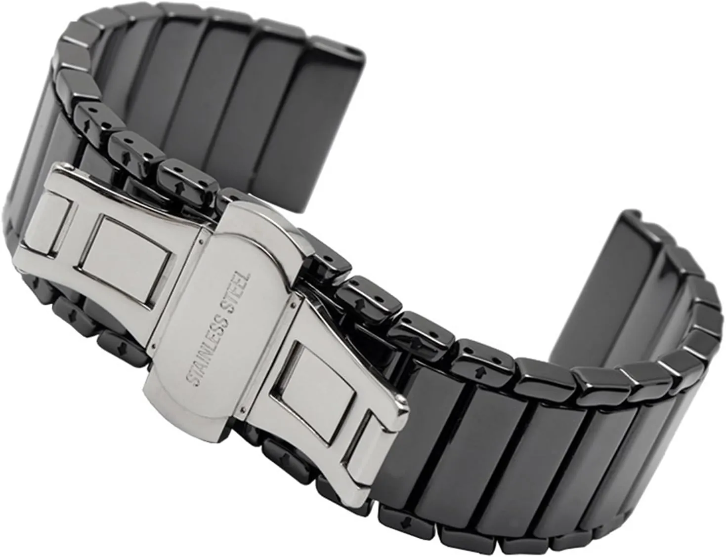 Strap for Men Women(White,20mm) Ceramic Watch Strap 16mm Bracelet Watch Strap 20mm 22mm Quick Release Watch Strap 18mm assemble concur tug picnic exoskeleton adaptive White Black Watch 