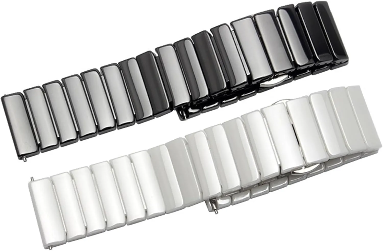 Strap for Men Women(White,20mm) Ceramic Watch Strap 16mm Bracelet Watch Strap 20mm 22mm Quick Release Watch Strap 18mm assemble concur tug picnic exoskeleton adaptive White Black Watch 