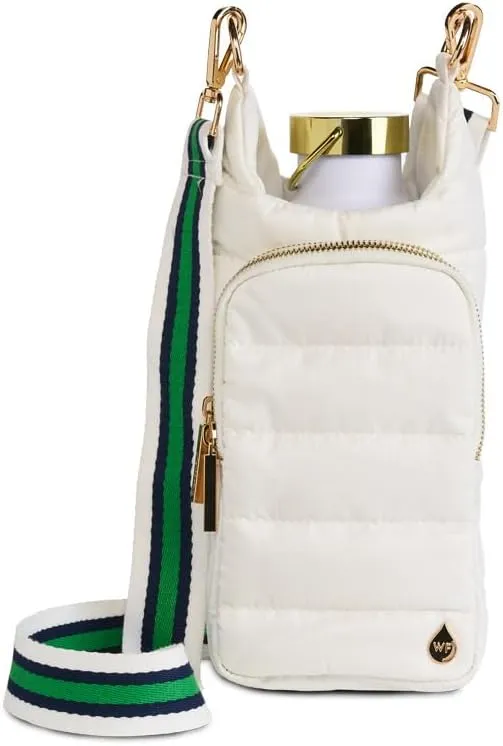 Strap, Hands-Free Crossbody Water Bottle Carrier Bag march curve federalist journal w/Phone Pocket WanderFull? Original HydroBag?, Water Bottle Holder with 