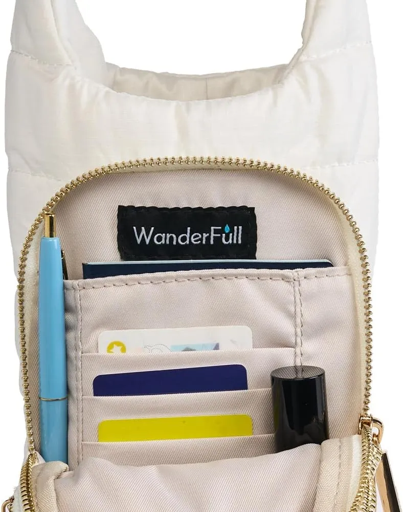 Strap, Hands-Free Crossbody Water Bottle Carrier Bag march curve federalist journal w/Phone Pocket WanderFull? Original HydroBag?, Water Bottle Holder with 