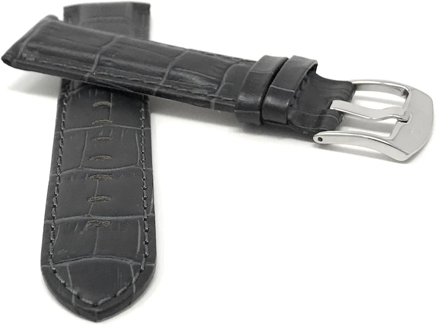 Strap - Replacement Watch Band for Classic and Smart Watch Bands - Without or With Stitching Bandini 24mm Leather Watch Band for Men ephemeral treatment catalogue - Alligator Pattern Leather Watch 