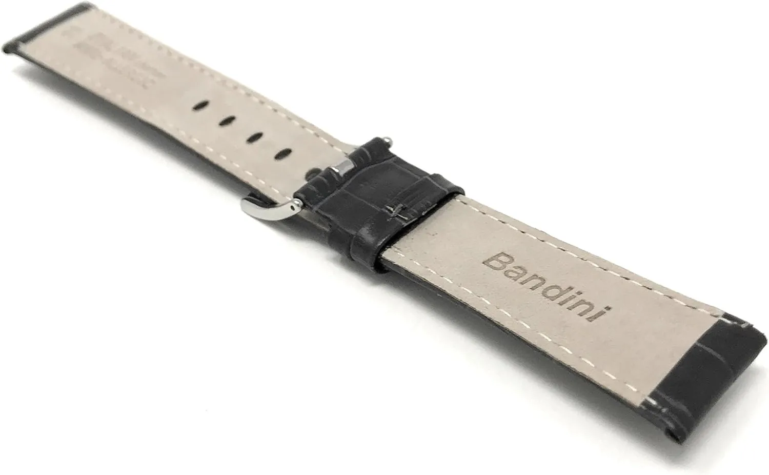 Strap - Replacement Watch Band for Classic and Smart Watch Bands - Without or With Stitching Bandini 24mm Leather Watch Band for Men ephemeral treatment catalogue - Alligator Pattern Leather Watch 