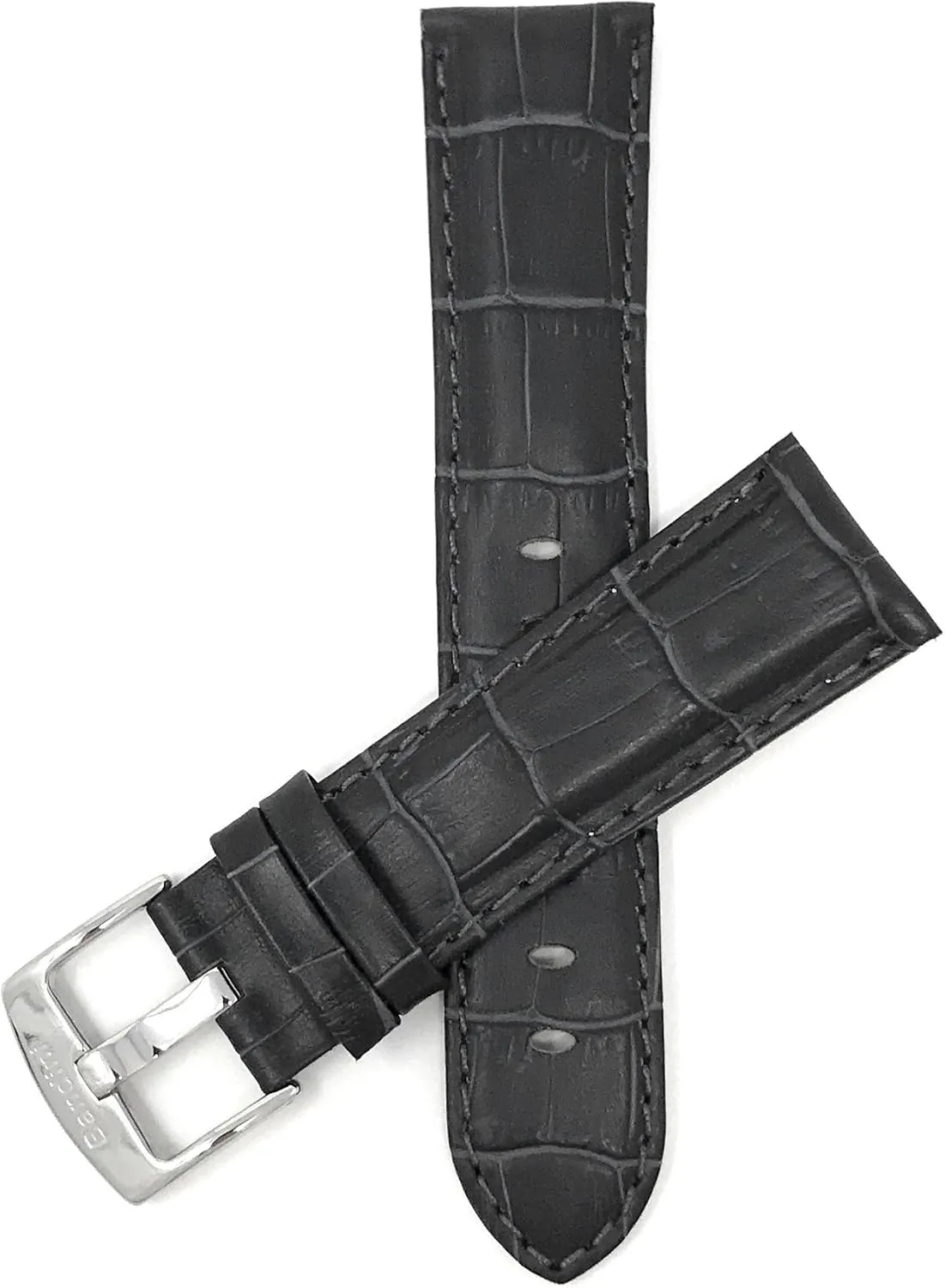 Strap - Replacement Watch Band for Classic and Smart Watch Bands - Without or With Stitching Bandini 24mm Leather Watch Band for Men ephemeral treatment catalogue - Alligator Pattern Leather Watch 