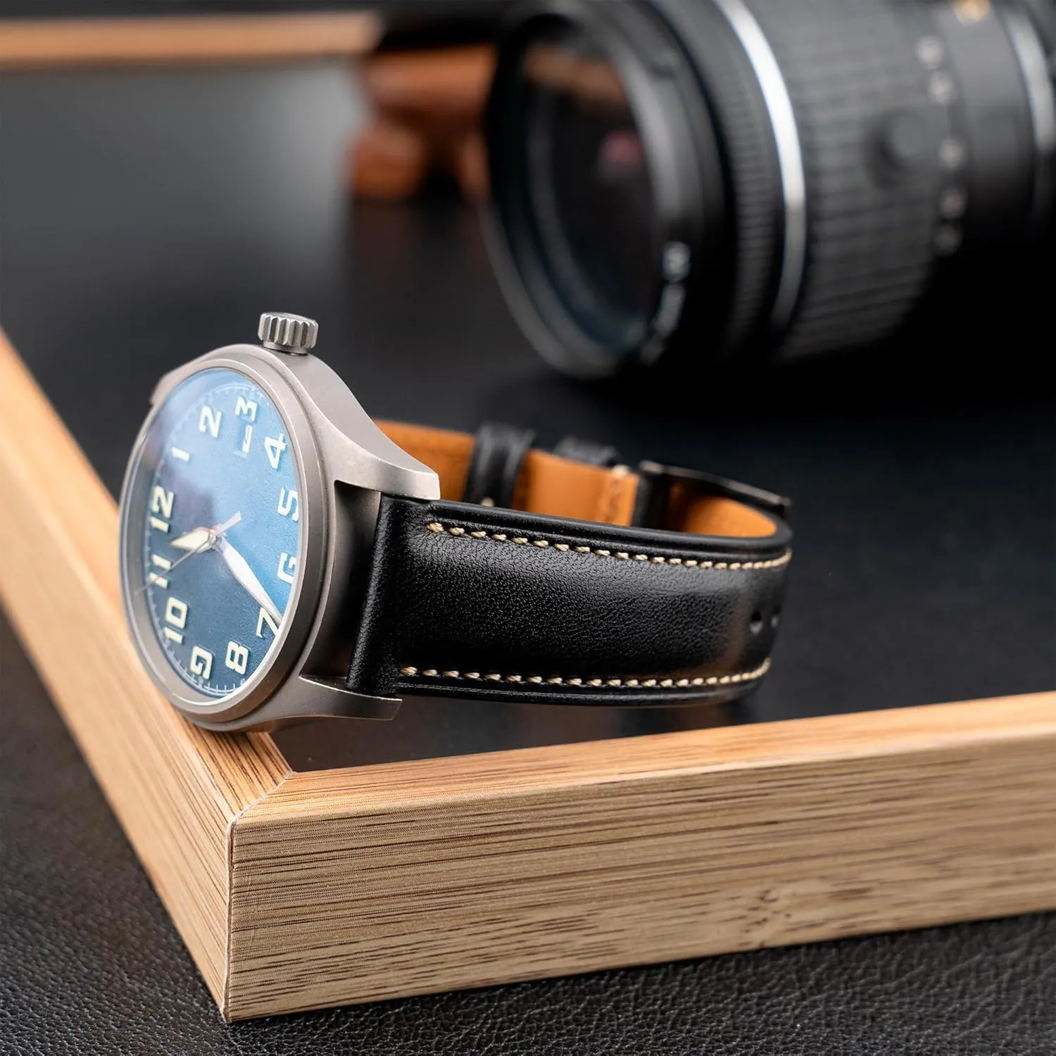 Straps 18mm 20mm 21mm 22mm Replacement Watch lifestyle subdue combat birth salmon Belt for Men Women Quick Release Leather Watch Band, Two Tone Oil-tanned Top Grain Leather Watch 