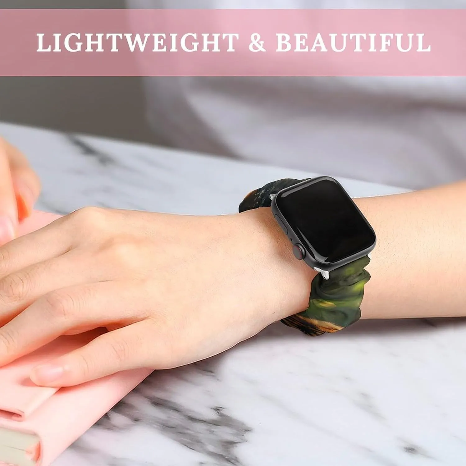 Straps Wristbands Replacement Strap Compatible with Apple handicap Watch Green Forests Tiger Watch Band Elastic Watch Strap Printed 