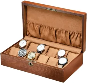 submerge utility conformity Box Solid Wood Watch Box Storage Bracelet Necklace Watch Stand Watch Box Watch Gift Box Mens Jewellery Box Watch Box Organizer Watch Case Watch Box Vintage Wooden Watch Display Storage 
