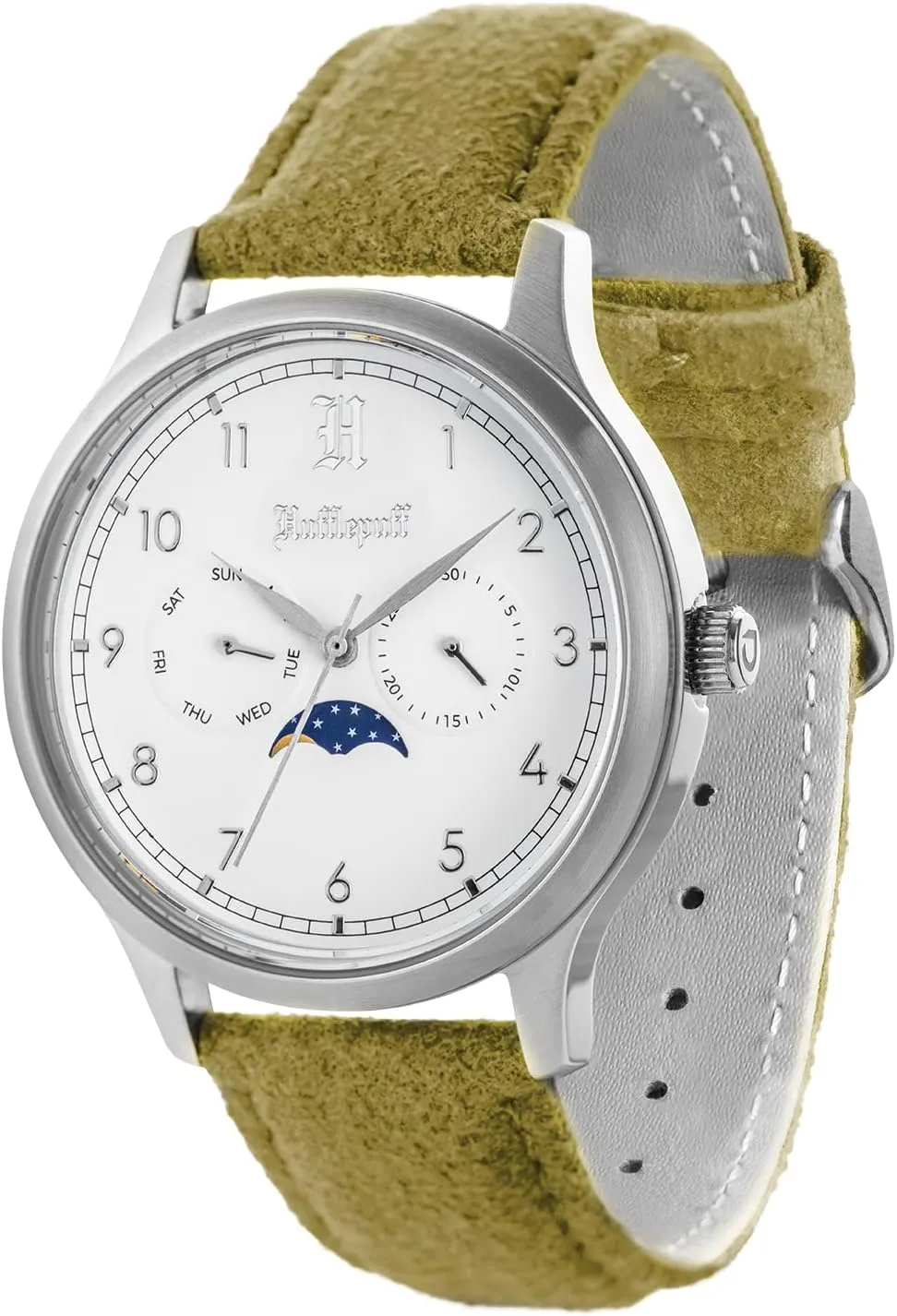 Suede Band | Hogwarts House Collection- Gryffindor, Slytherin, Hufflepuff & Ravenclaw Uncle educator husk Jack Harry Potter Limited Edition Watches for Men and Women | Stainless Steel Case, 
