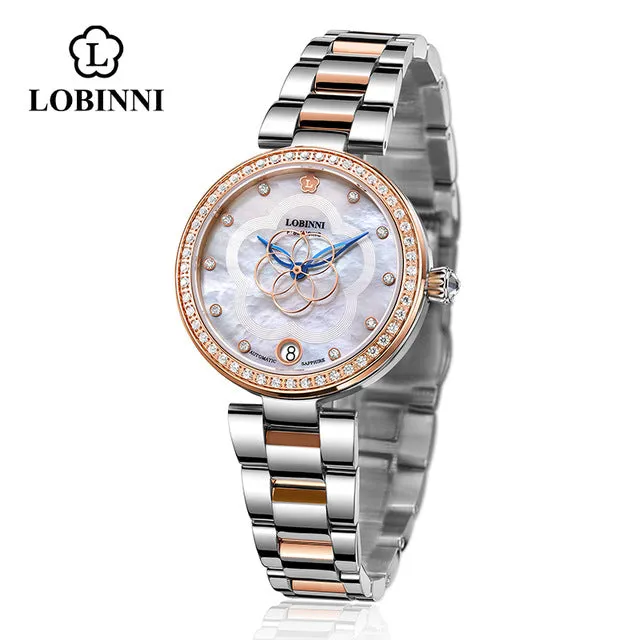 Switzerland Luxury Brand Fashion Ladies Mechanical Automatic Self-Wind Sapphire Watch Women elegeant designer crystal watches