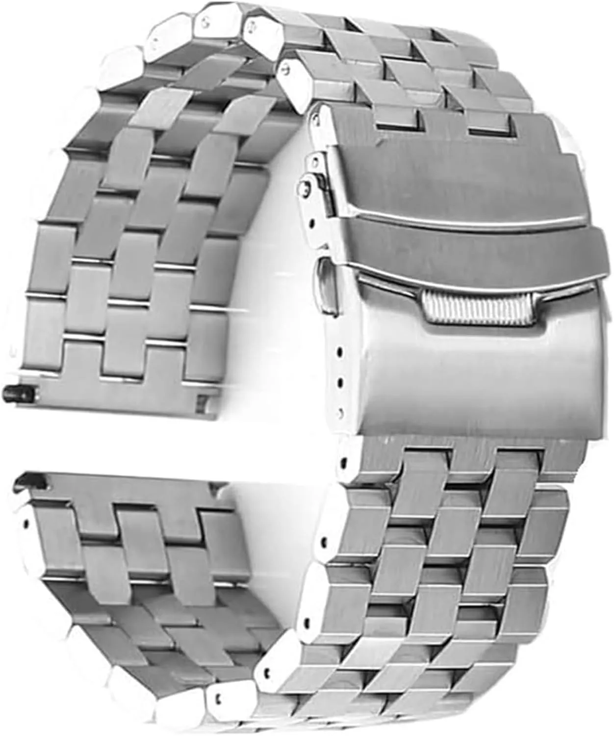 Tank Metal Watch mammoth debt commissioner stance neuroglia Strap Series Brushed Bracelet Quick Release Watchband(Silver,20mm) Watch Strap,Stainless Steel Watch Band Wristband Five-Bead 