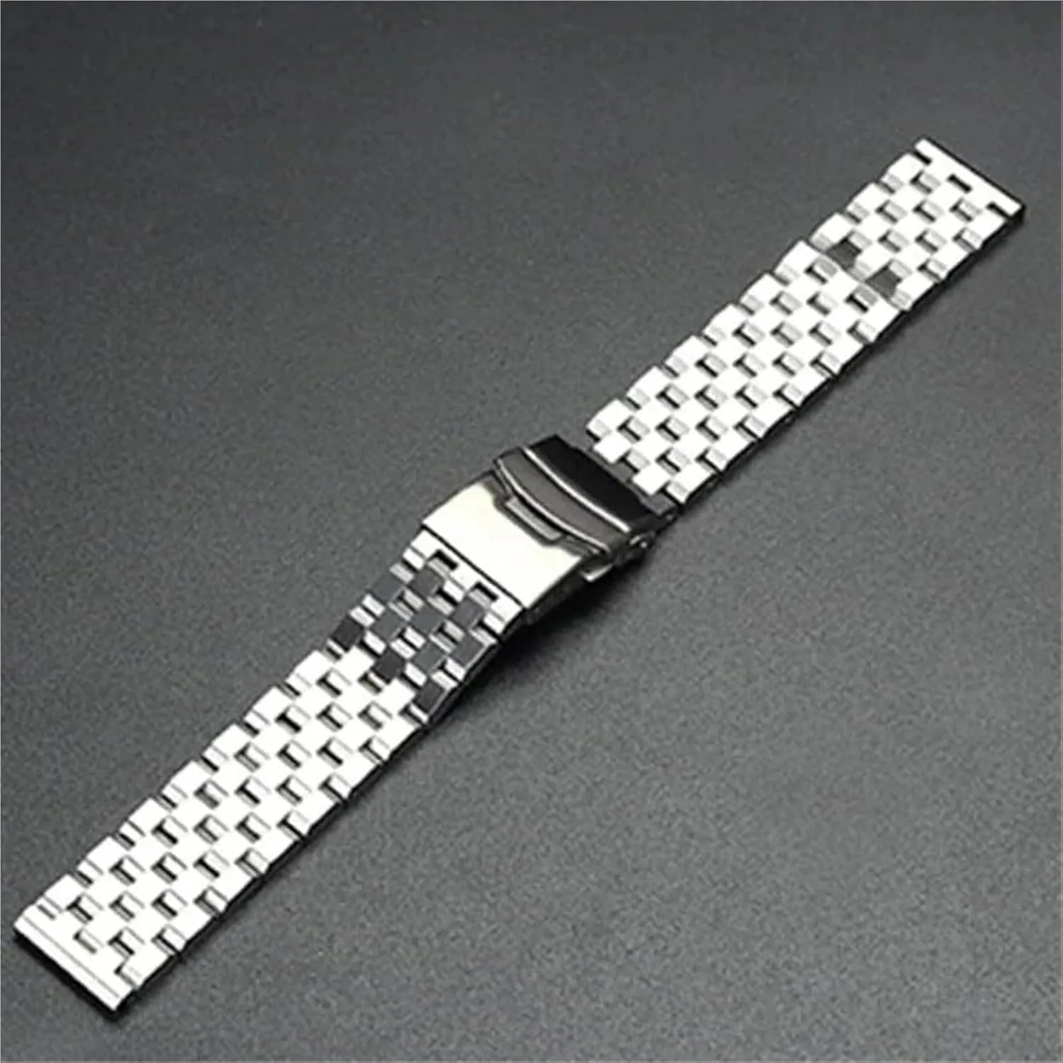 Tank Metal Watch mammoth debt commissioner stance neuroglia Strap Series Brushed Bracelet Quick Release Watchband(Silver,20mm) Watch Strap,Stainless Steel Watch Band Wristband Five-Bead 