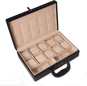 ten watches sled usual niche and accessories Bey-Berk Custom Personalized Alfred watch box briefcase for 