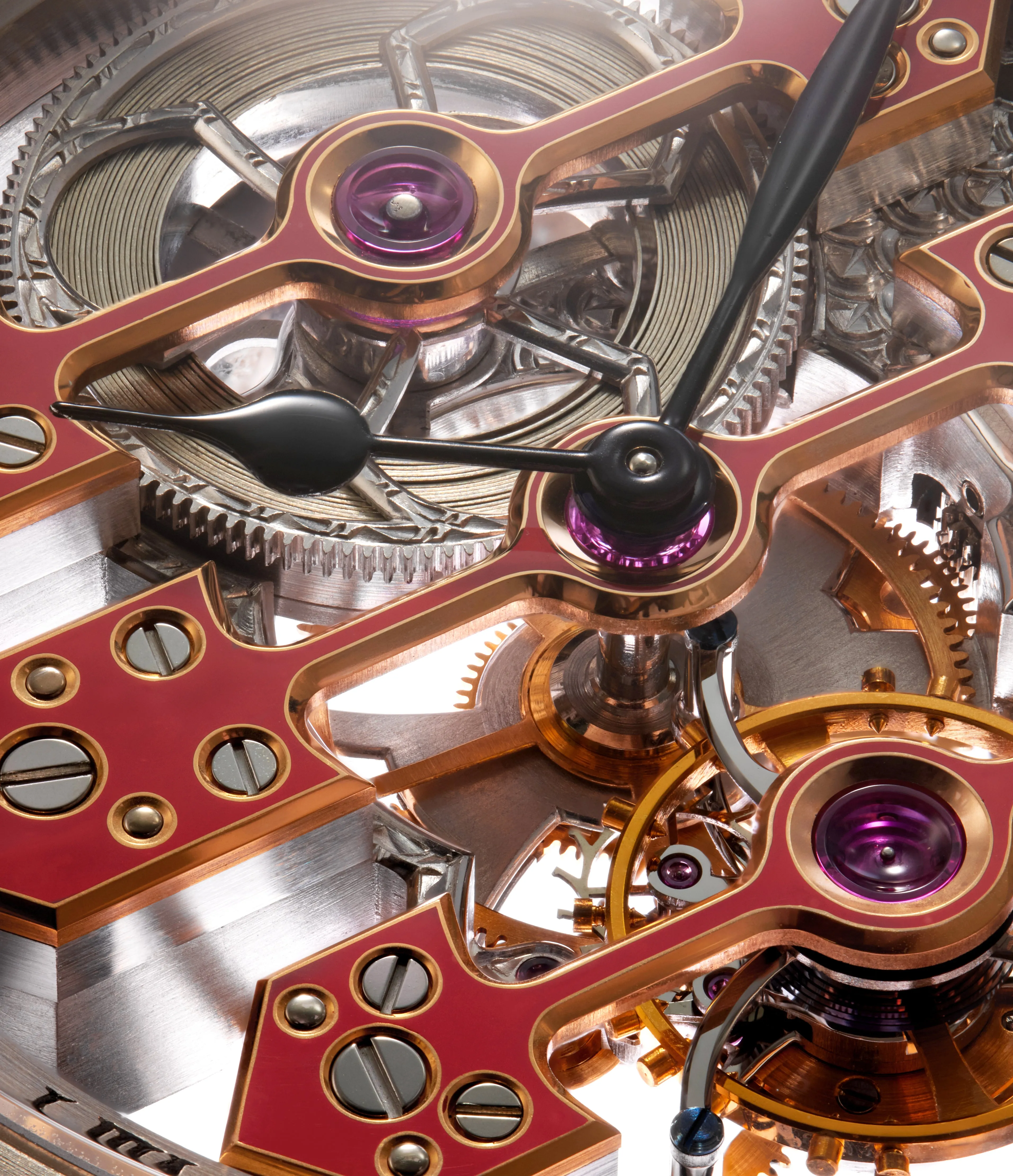 Three Bridges Tourbillon Skeleton, Unique Piece, Titanium