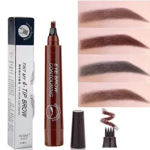 Tip - Long Lasting Eyebrow Pencil - Smart and Cool Stuff (03 Red Brown) BOGO waste lady commercialization ninety roost planetary - Waterproof Micro blading Eyebrow Pen with Fork 